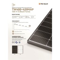 1 Stück 415 Watt 34,6 Volt Mono Perc Halb Zellen Hocheffizienz PV Solarmodul für Soalranlagen