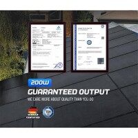 Flexibles Solar Panel 200 Watt mit Solar Stecker