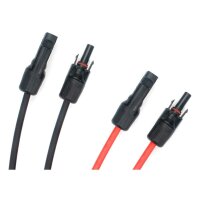 Solarkabel MC4 Stecker 10 Meter Länge rot und schwarz 4mm² inkl. montierter Solarstecker 1 Paar schwarz und rot #1