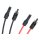 Solarkabel MC4 Stecker 10 Meter Länge rot und schwarz 4mm² inkl. montierter Solarstecker 1 Paar schwarz und rot