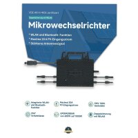 Sossen Mikrowechselrichter für Balkonkraftwerk - WLAN 800 Watt inclusive Anschlusskabel 5 Meter